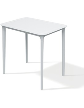 Zahradní jídelní obdélníkový stůl RIMOS 77,5x57,5x74,5 bílý