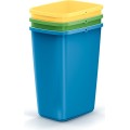 Sada 3 odpadkových košů COMPACTO 3x12 L vícebarevná