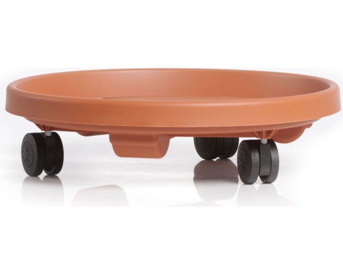 Miska pod květináče s kolečky RONDOS 30,5 cm odstín terakota