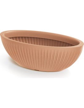 Oválný květináč LATIE 58 cm terakota