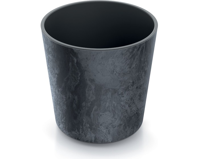 Květináč NURBI ROUNDED BETON EFFECT antracit