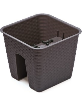 Truhlík na zábradlí RATONA antracit 28 cm
