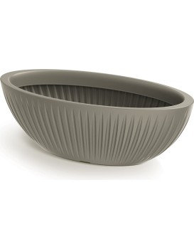 Oválný květináč LATIE 58 cm mocca