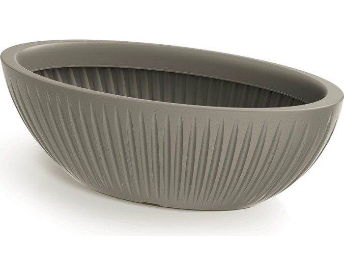 Oválný květináč LATIE 58 cm mocca