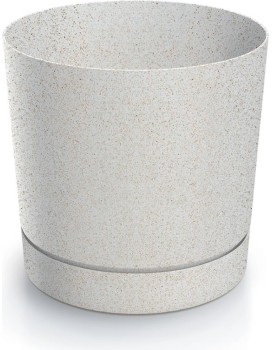 Květináč TUBOS P ECO WOOD bílý matný