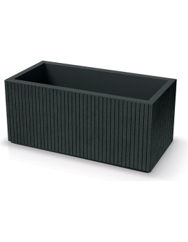 Plastový květináč COROS CASE 80 cm tmavě šedý
