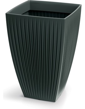 Vysoký květináč LATIE SQUAR I 40 cm antracitový