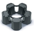 Podstavec pod sud na dešťovou vodu MODULAR BASEWAN SET I antracit