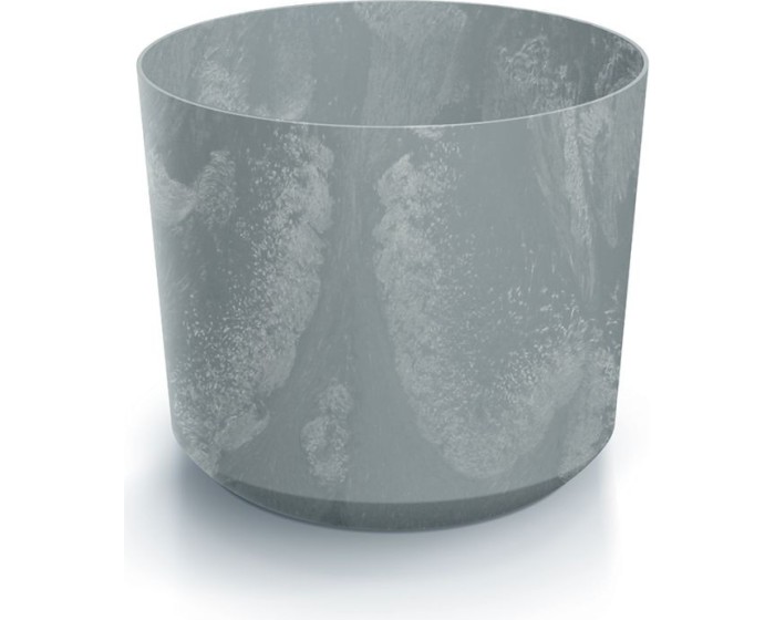 Květináč TUBOS BETON EFFECT šedý matný