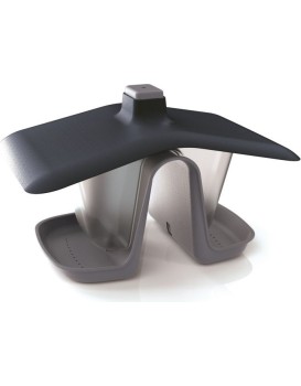 Dvojité krmítko pro ptáčky BirdieMeal 28 cm šedý kámen