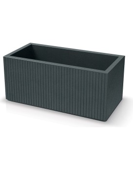 Plastový květináč COROS CASES 80 cm grafitový