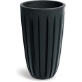 Plastový květináč Warios Eco Wood 29x50 cm antracitový