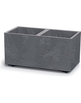 Plastový květináč SIERRAS BETON EFFECT marengo