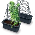 Květináč s pergolou Blomas 58 cm antracitový