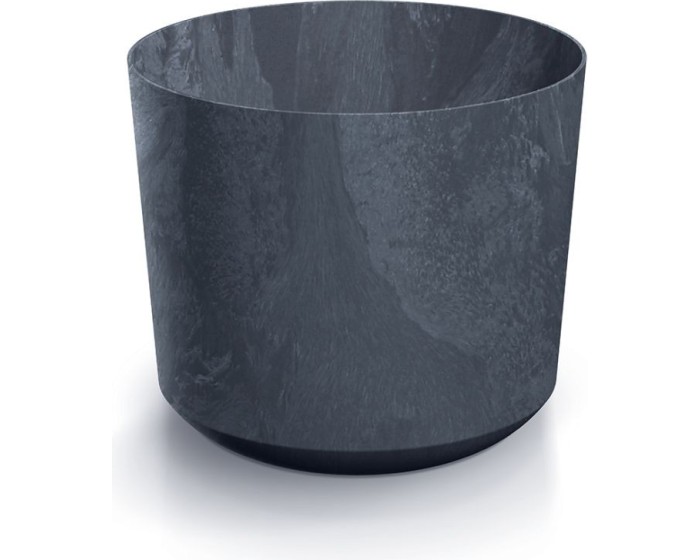 Květináč TUBOS BETON EFFECT antracitový matný