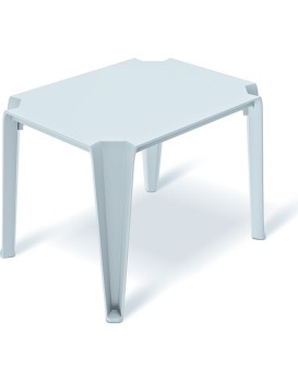 Zahradní konferenční stolek LOTTIES 77x59x56,5 cm světle šedý