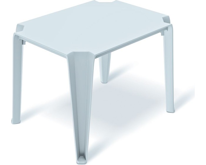 Zahradní konferenční stolek LOTTIES 77x59x56,5 cm světle šedý