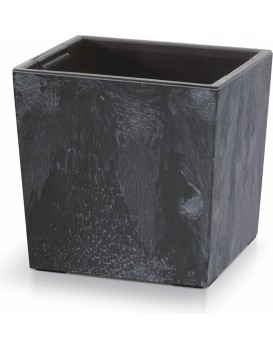 Květináč NURBI CUBE BETON EFFECT antracit