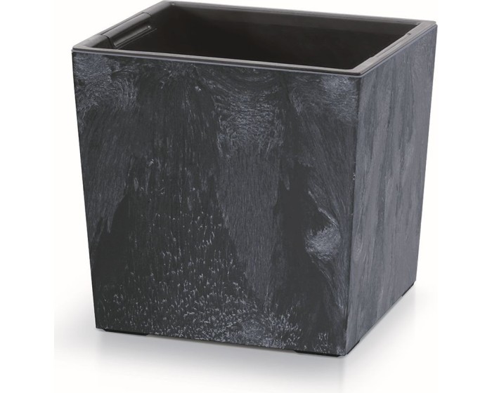 Květináč NURBI CUBE BETON EFFECT antracit