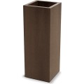 Plastový květináč CUBLASO SQUARE SLIM 29 cm hnědý