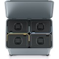 Odpadkový koš SYSTEMO 4x10 L šedý