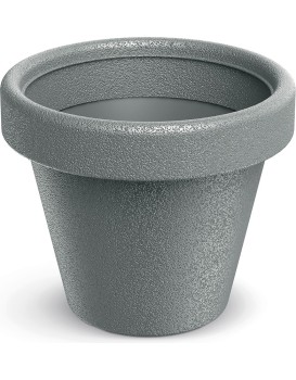 Plastový květináč ORIGINAL šedý matný