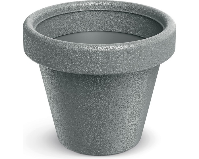 Plastový květináč ORIGINAL šedý matný