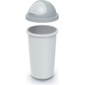 Odpadkový koš COMPACTO ROLL 30 L popelavě šedý/světle šedý