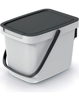 Odpadkový koš System Collec 6 L s víkem popelavý