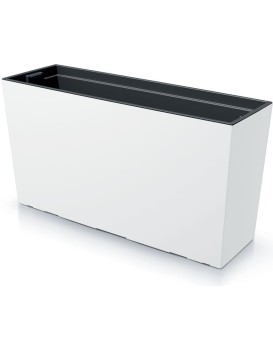 Střední truhlík s vkladem CORBI 77 cm bílý