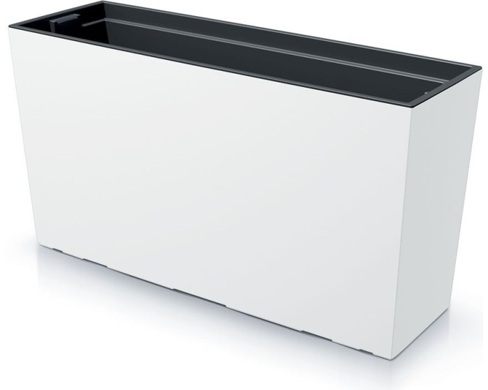 Střední truhlík s vkladem CORBI 77 cm bílý