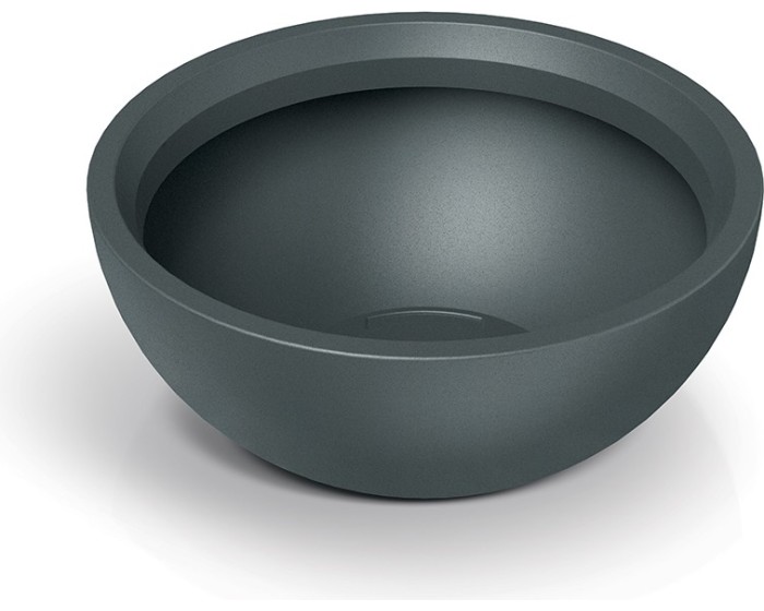 Plastový květináč MOLIOS BOWLS grafitový