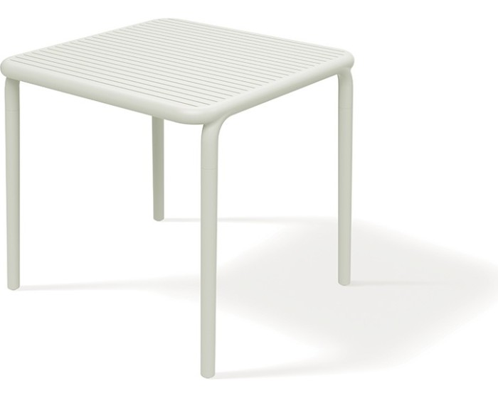 Zahradní jídelní stůl BRENES 79,5x79,5x75,5 cm béžový