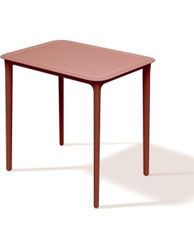 Zahradní jídelní stůl RIMOS 77,5x57,5x74,5 cm červený