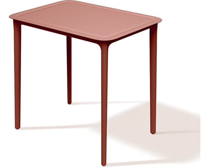 Zahradní jídelní stůl RIMOS 77,5x57,5x74,5 cm červený