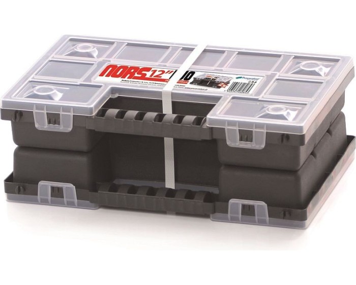 Organizér ZERGOS DUO 28,7 x 18,6 x 10 cm černo-červený