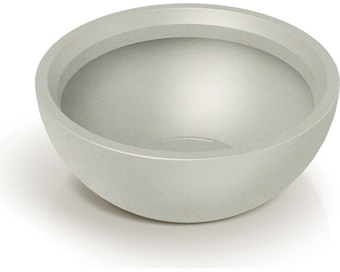 Plastový květináč MOLIOS BOWLS pískový