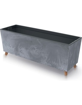 Truhlík s vkladem CORBI III 77 cm tmavě šedý