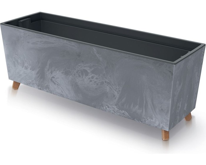 Truhlík s vkladem CORBI III 77 cm tmavě šedý
