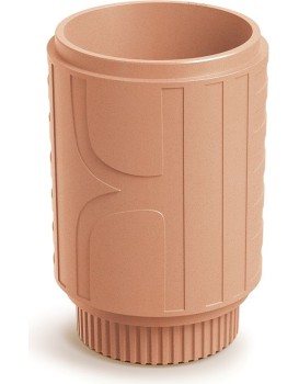 Plastový květináč FOLKAS ROUNDOS MIDL 40 cm terakota