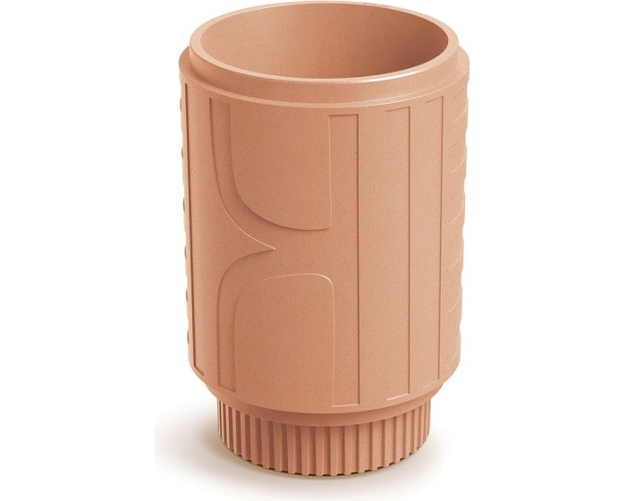 Plastový květináč FOLKAS ROUNDOS MIDL 40 cm terakota