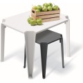 Zahradní konferenční stolek LOTTIES 77x59x56,5 cm světle šedý