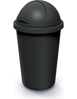 Odpadkový koš COMPACTO ROLL 50 L černý