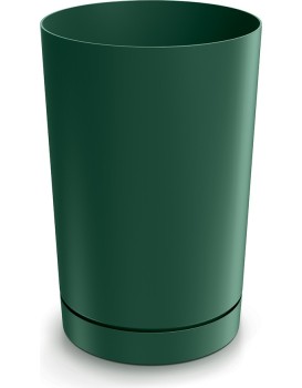 Plastový květináč TUBOS 30 cm tmavě zelený