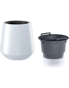 Květináč s vkladem HERO bílý 43,9cm