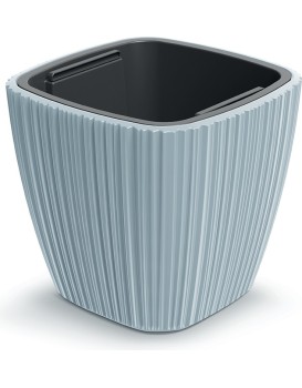 Plastový květináč OROS LITTLE světle šedý