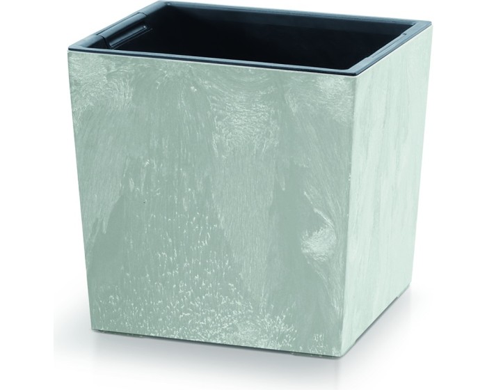 Květináč NURBI CUBE BETON EFFECT šedý