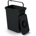 Odpadkový koš System Flad s víkem 10 L černý