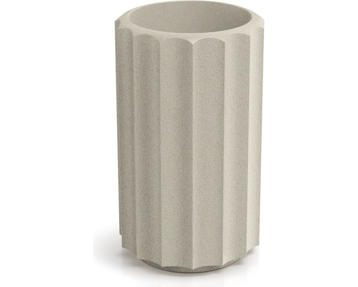 Plastový květináč RONAN LINE HIGH 28 cm pískový