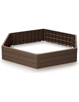 Vyvýšený záhon BASE WOODY 148 cm hnědý